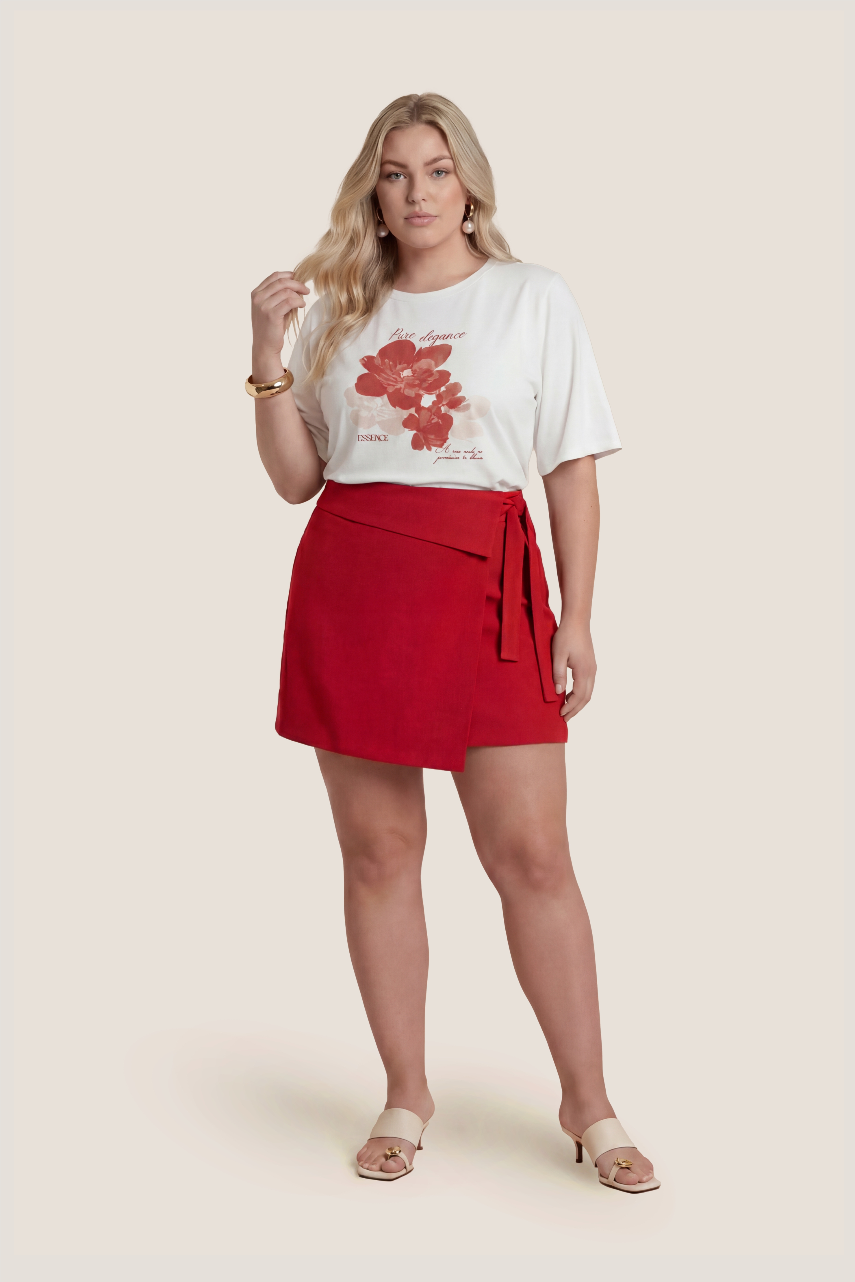 Look 20 da coleção Sprezzatura Essence All Curves, moda plus size