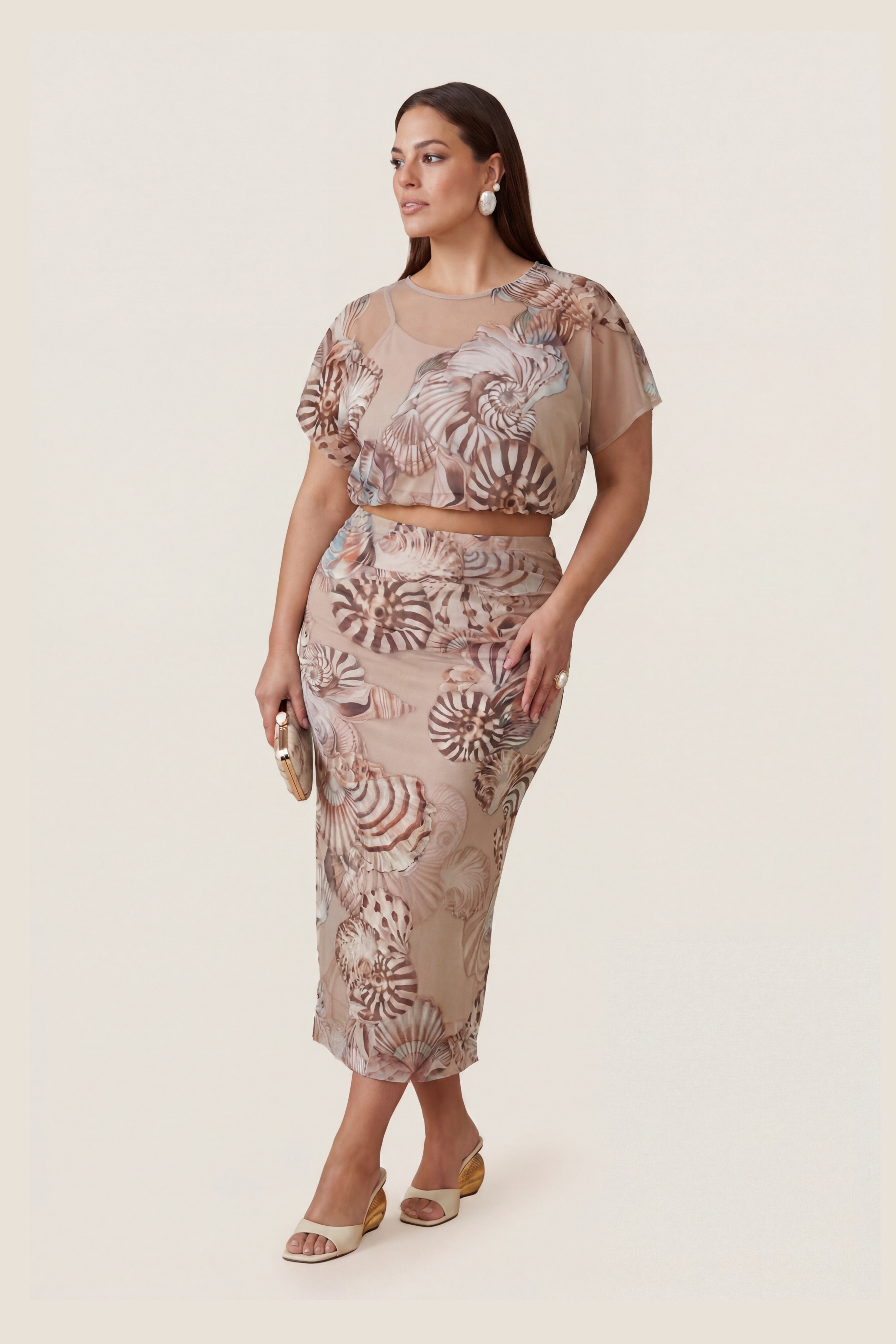 Look 12 da coleção Sprezzatura Essence All Curves, moda plus size